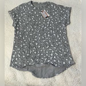 NWT Tuff Athletics cheetah print shirt